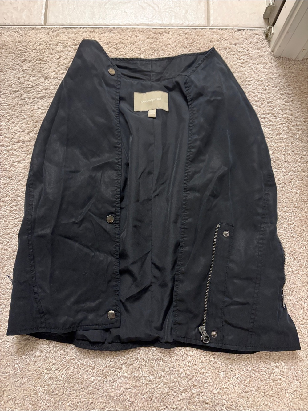 Banana Republic Black Women's Lightweight Moto Jacket